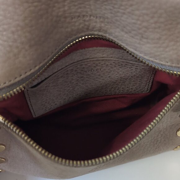 HAMMITT Crossbody 'Tony Small' Handbag Taupe Nubuck Leather Bag - Picture 6 of 13